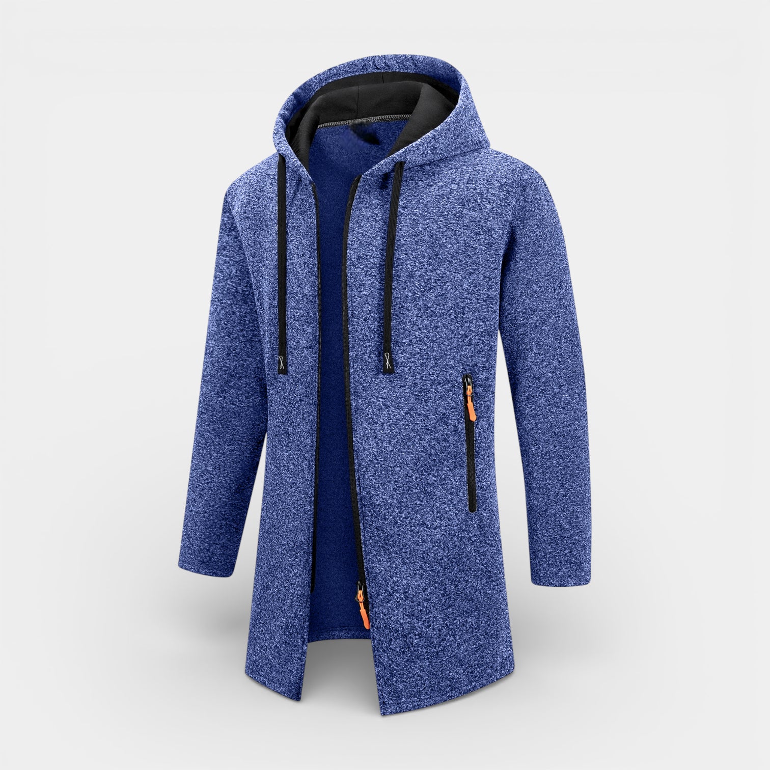Longline Hooded Full-Zip Jacket Regular Fit for Men