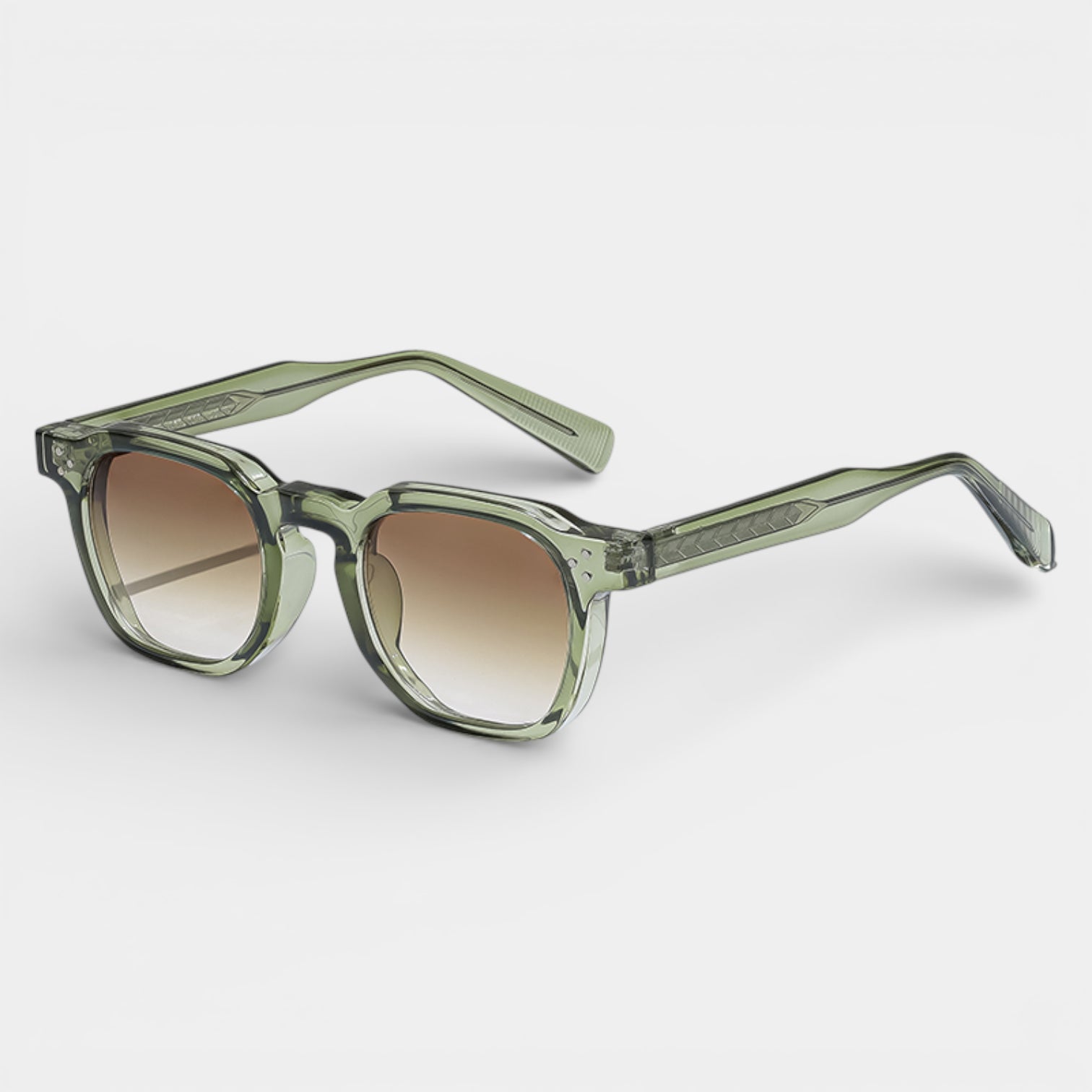 Vintares | Men’s Square Frame Sunglasses With Tinted Lenses