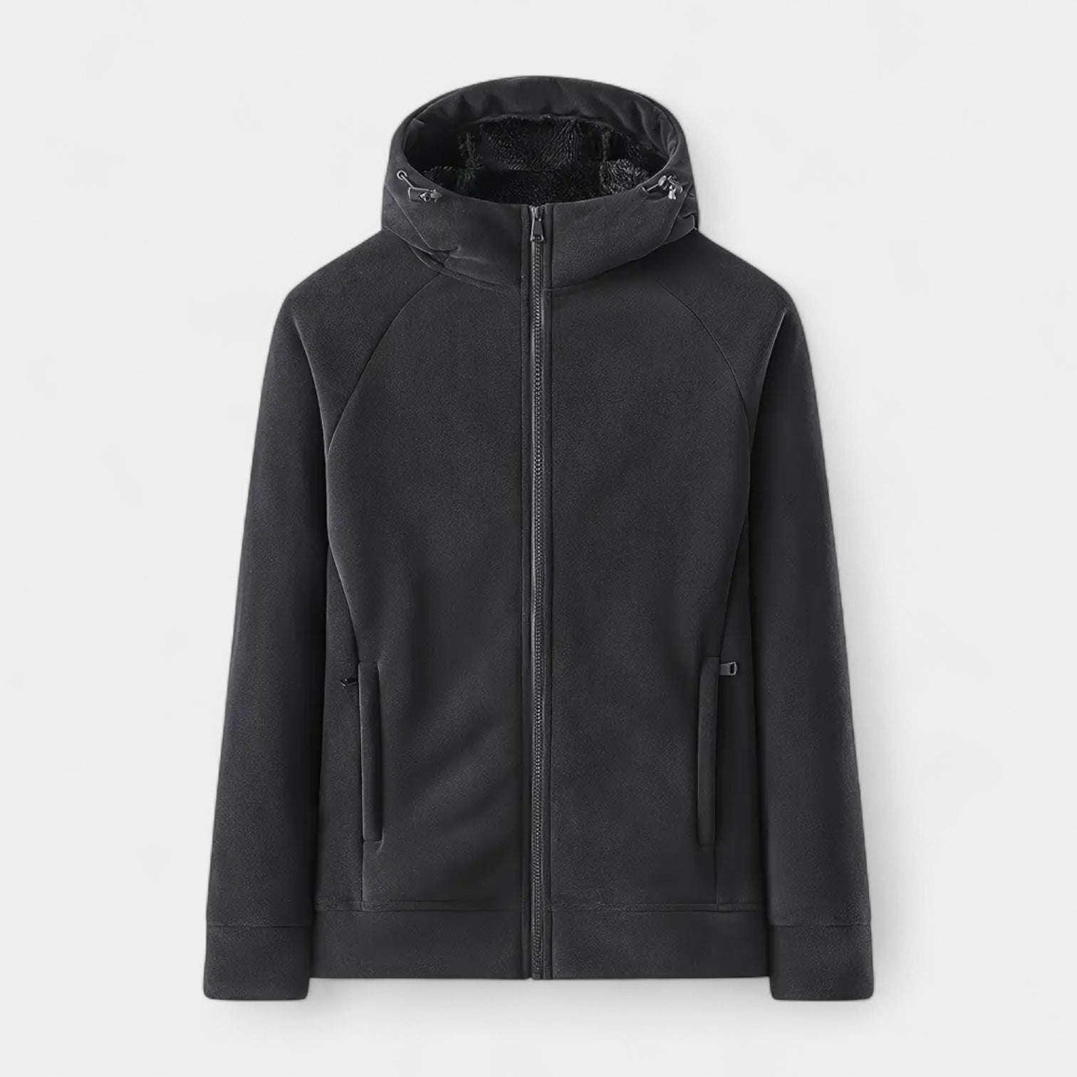 Vintares | Fleece Zip Hoodie for Men