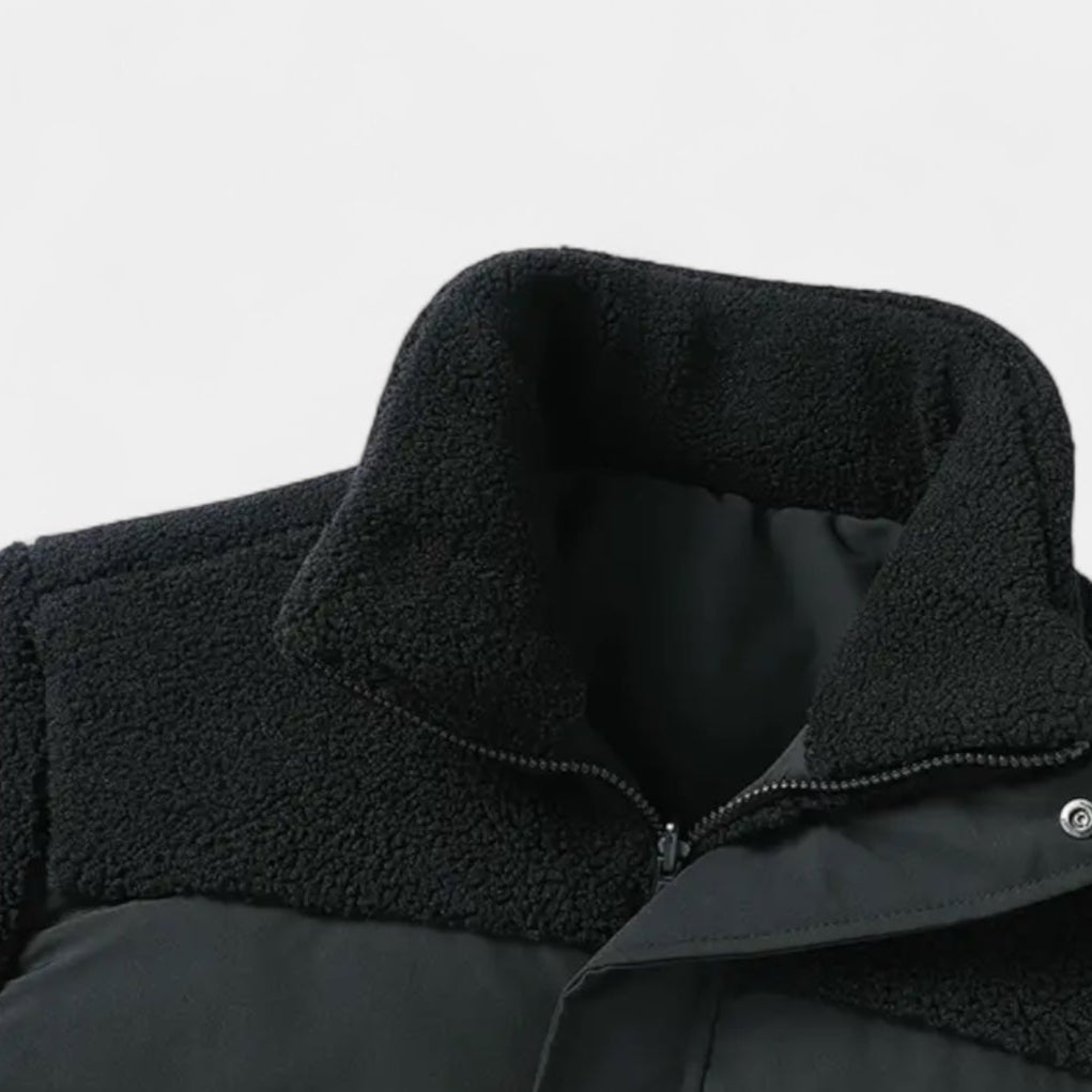 Vintares | Reversible Sherpa Puffer Jacket for Men