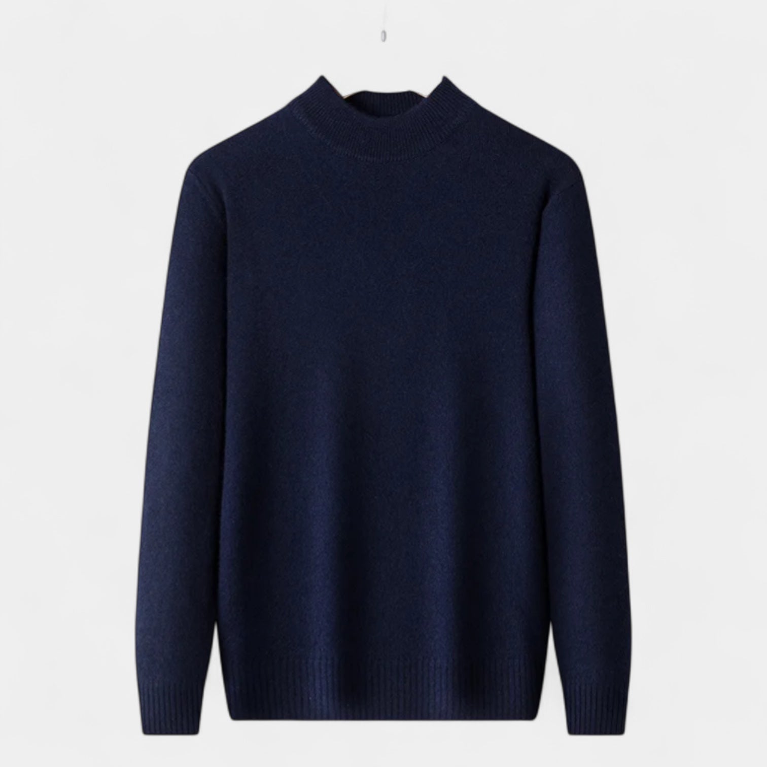 Vintares | Merino Blend Pullover with Half-High Turtleneck