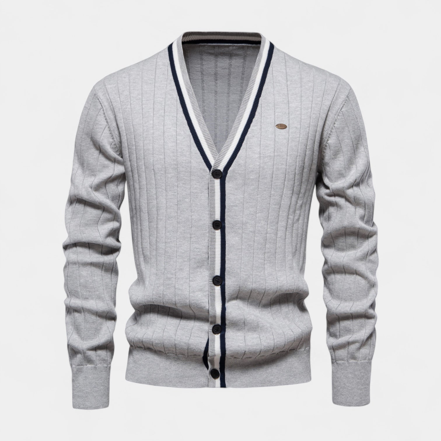 Vintares | Cotton V-Neck Cardigan for Men