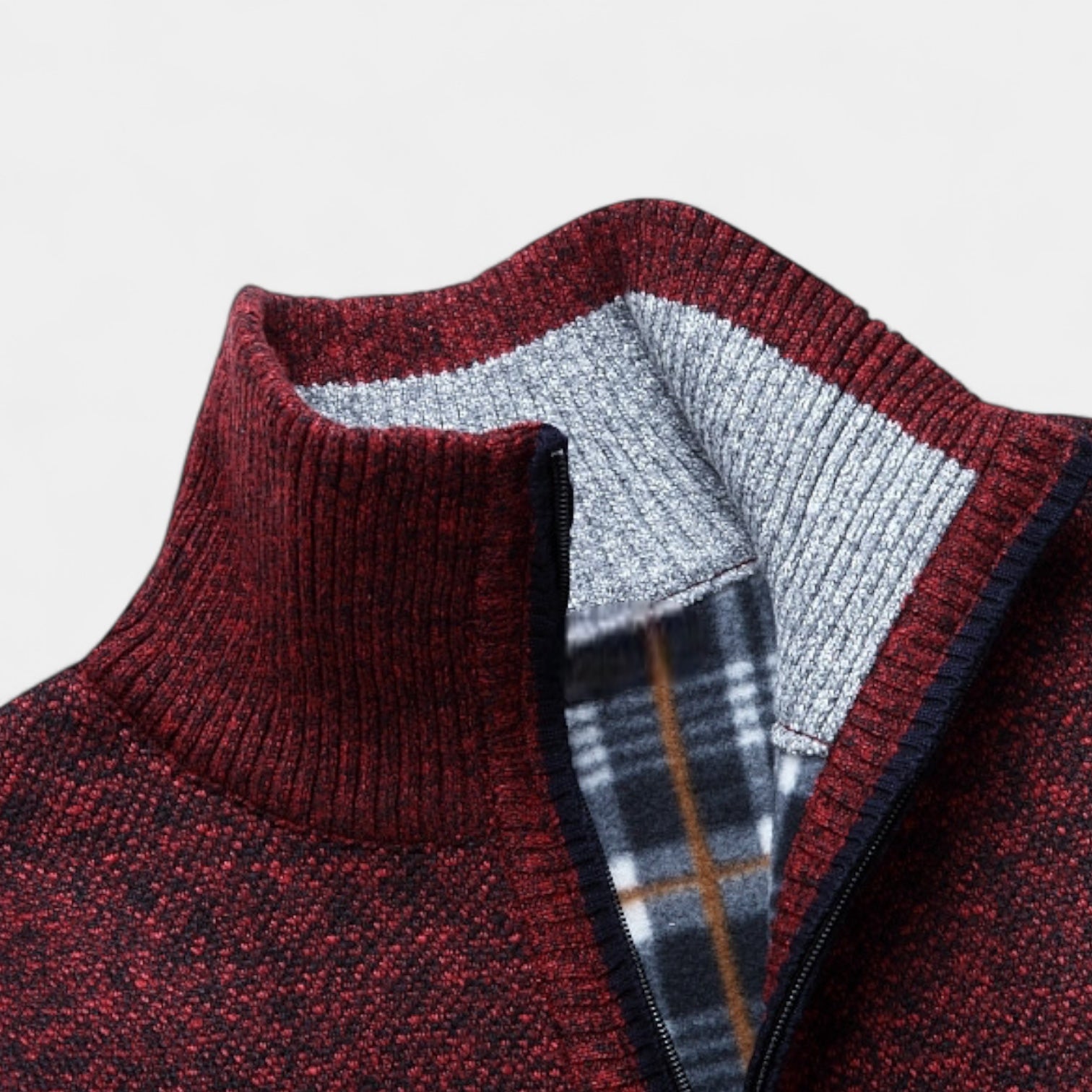 Vintares | Fleece Half-Zip Pullover Sweater for Men