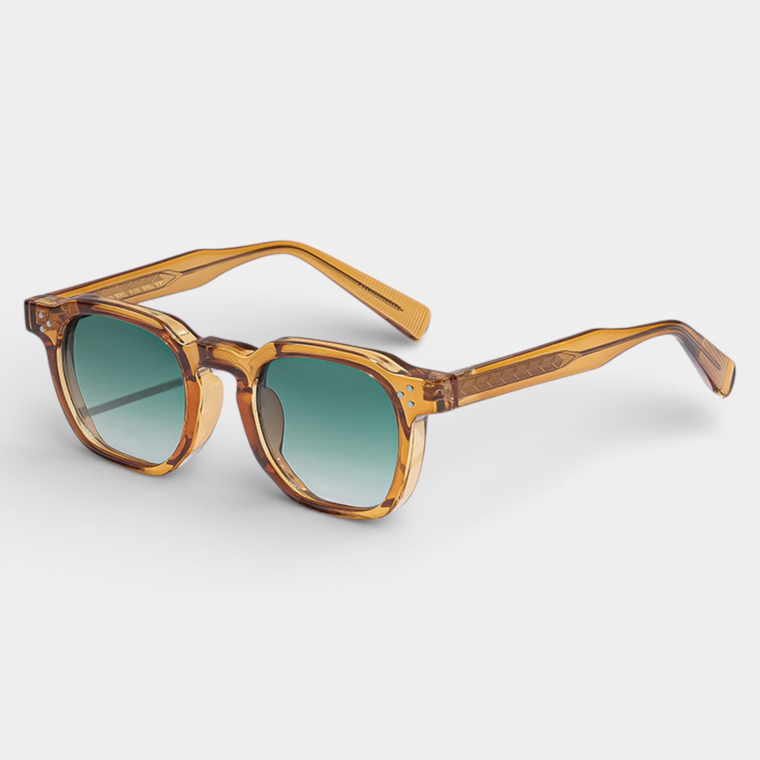 Vintares | Men’s Square Frame Sunglasses With Tinted Lenses