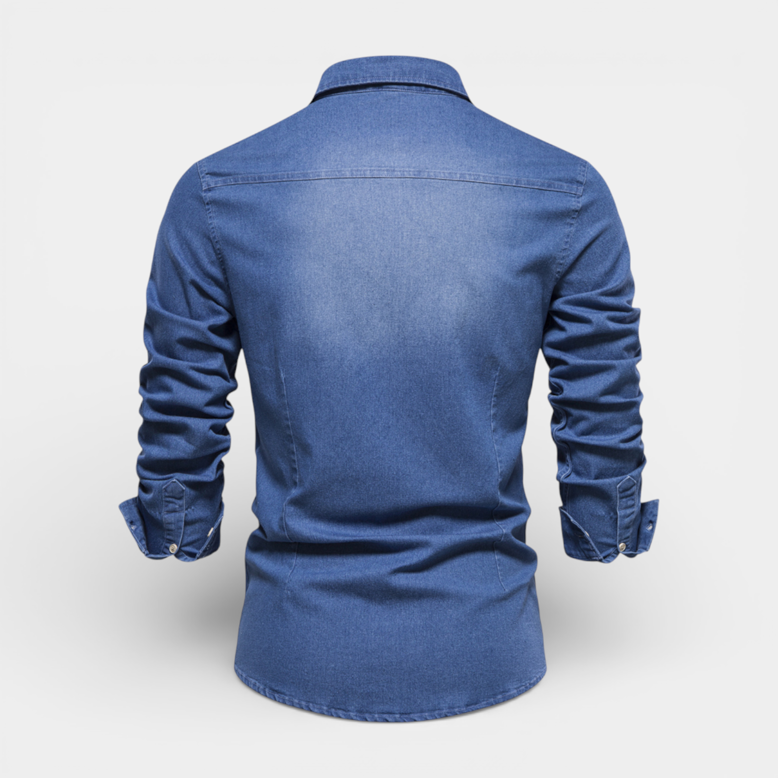 Denim Button-Up Shirt Regular Fit for Men