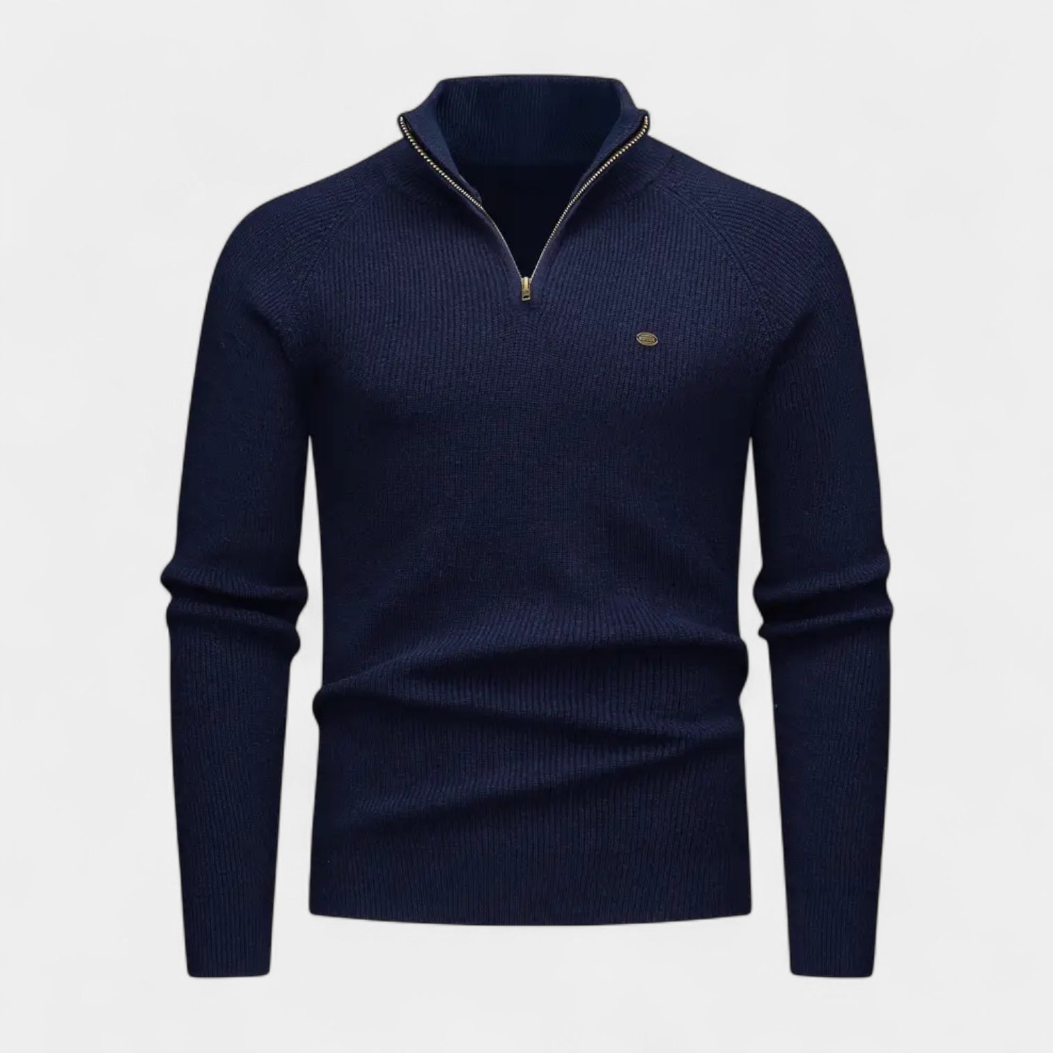 Vintares | Quarter Zip Knit Jumper for Men