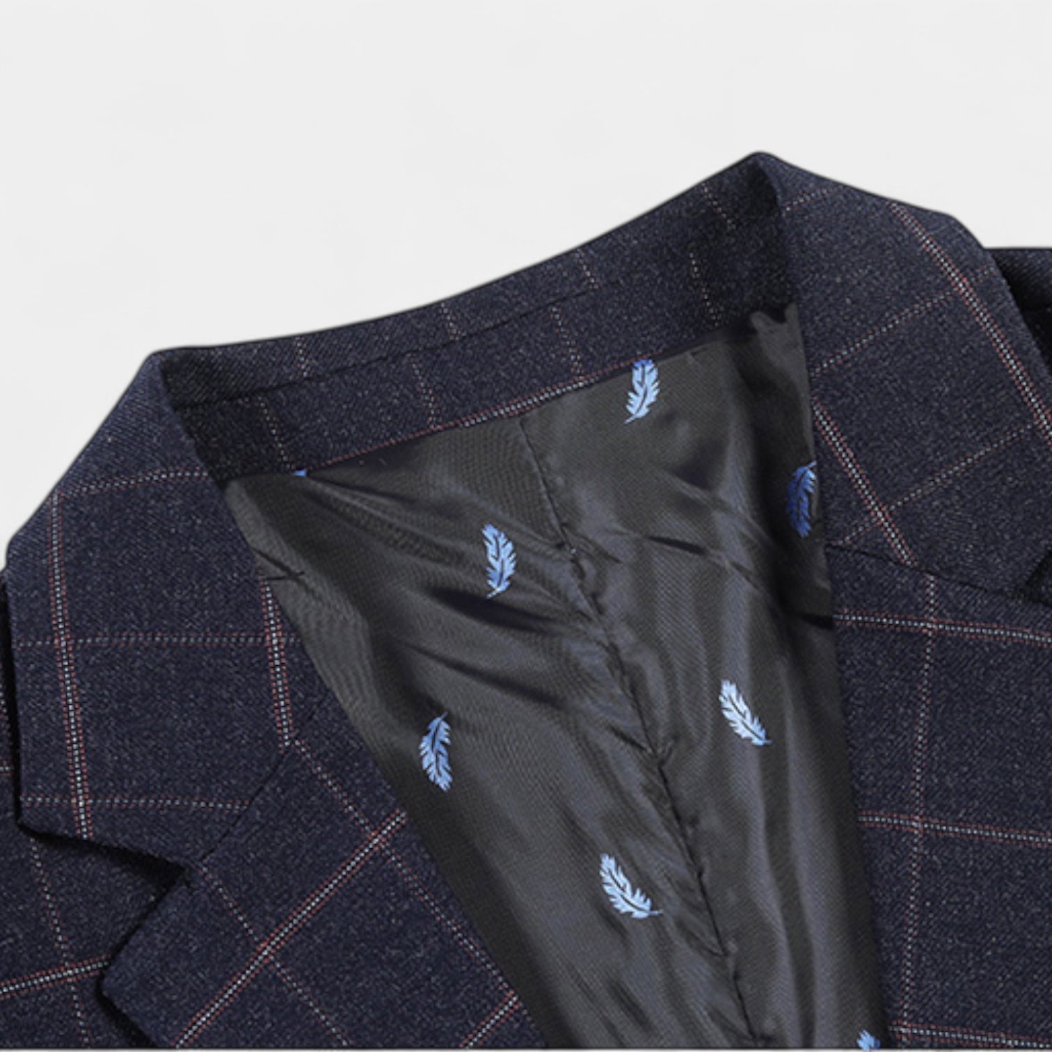 Vintares | Single Breasted Checked Blazer for Men