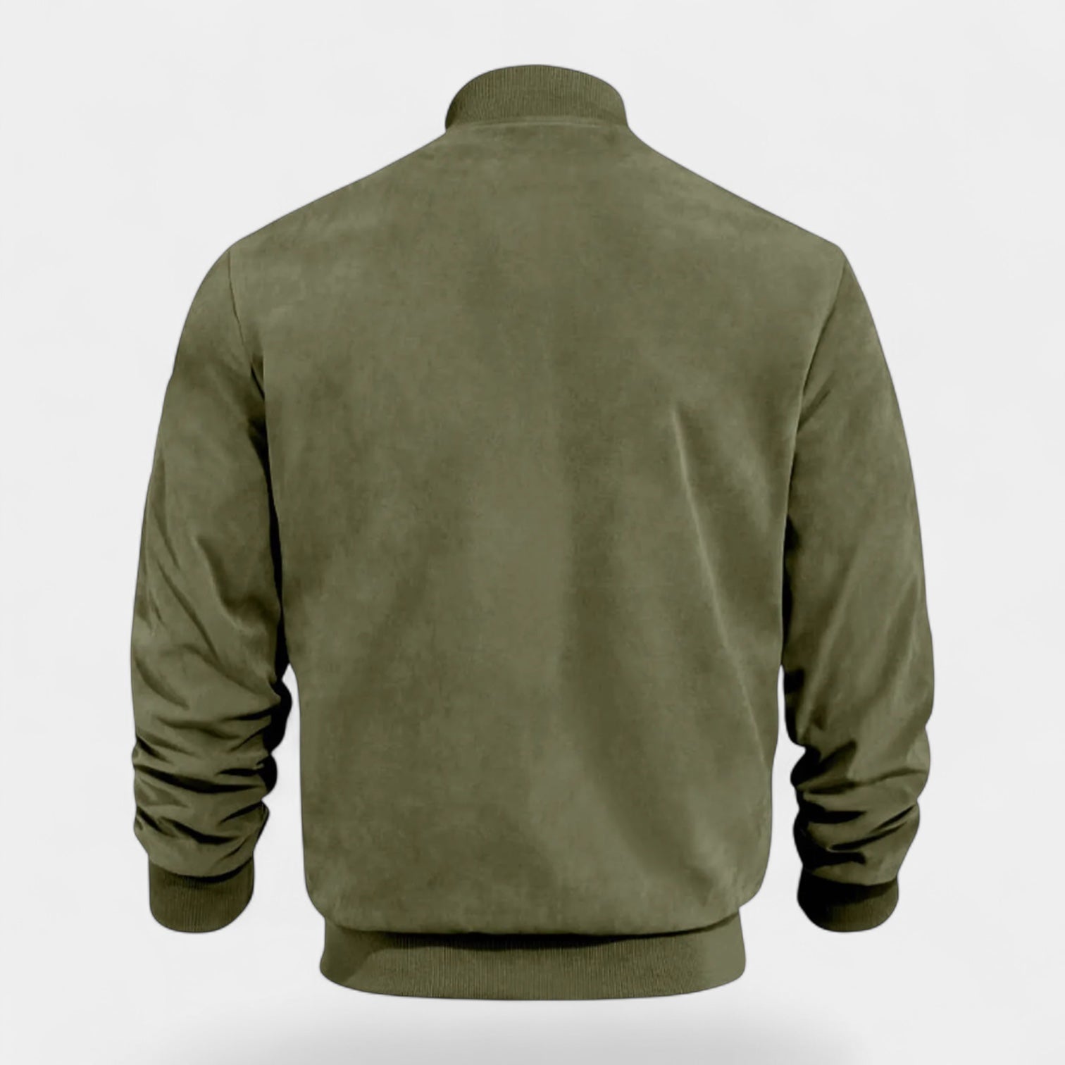 Vintares | Soft Faux Suede Bomber Jacket for Men
