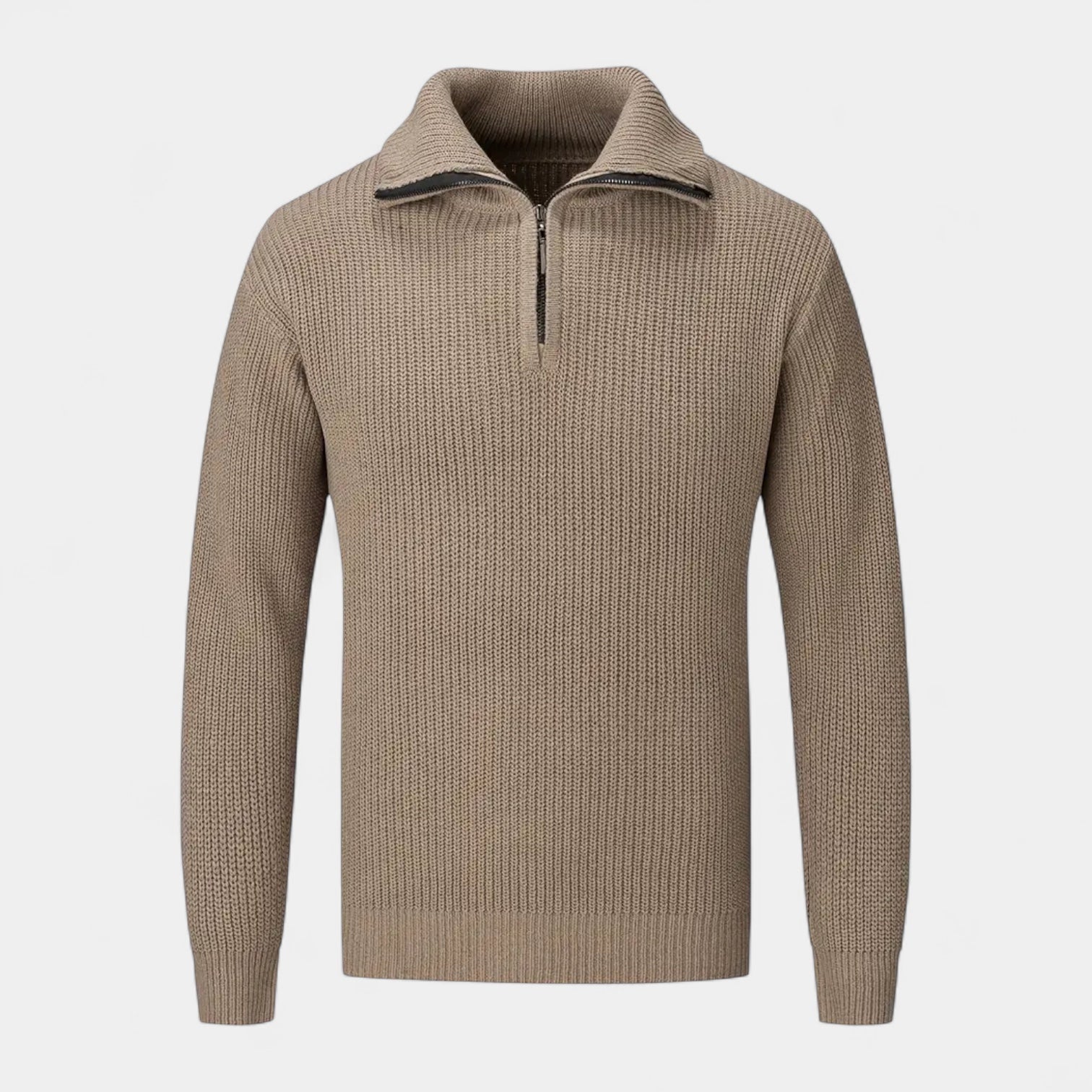 Vintares | Knitted Half-Zip Jumper for Men