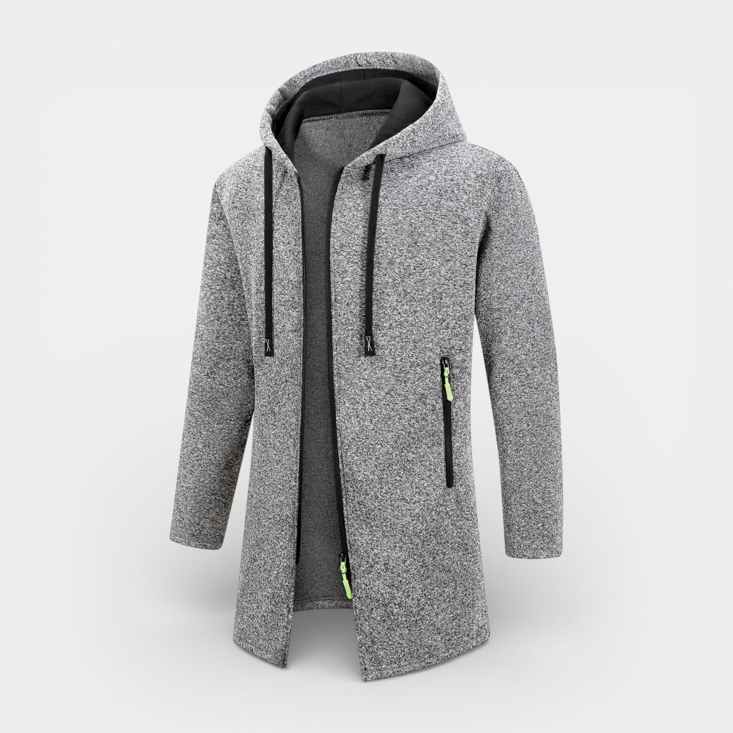 Longline Hooded Full-Zip Jacket Regular Fit for Men