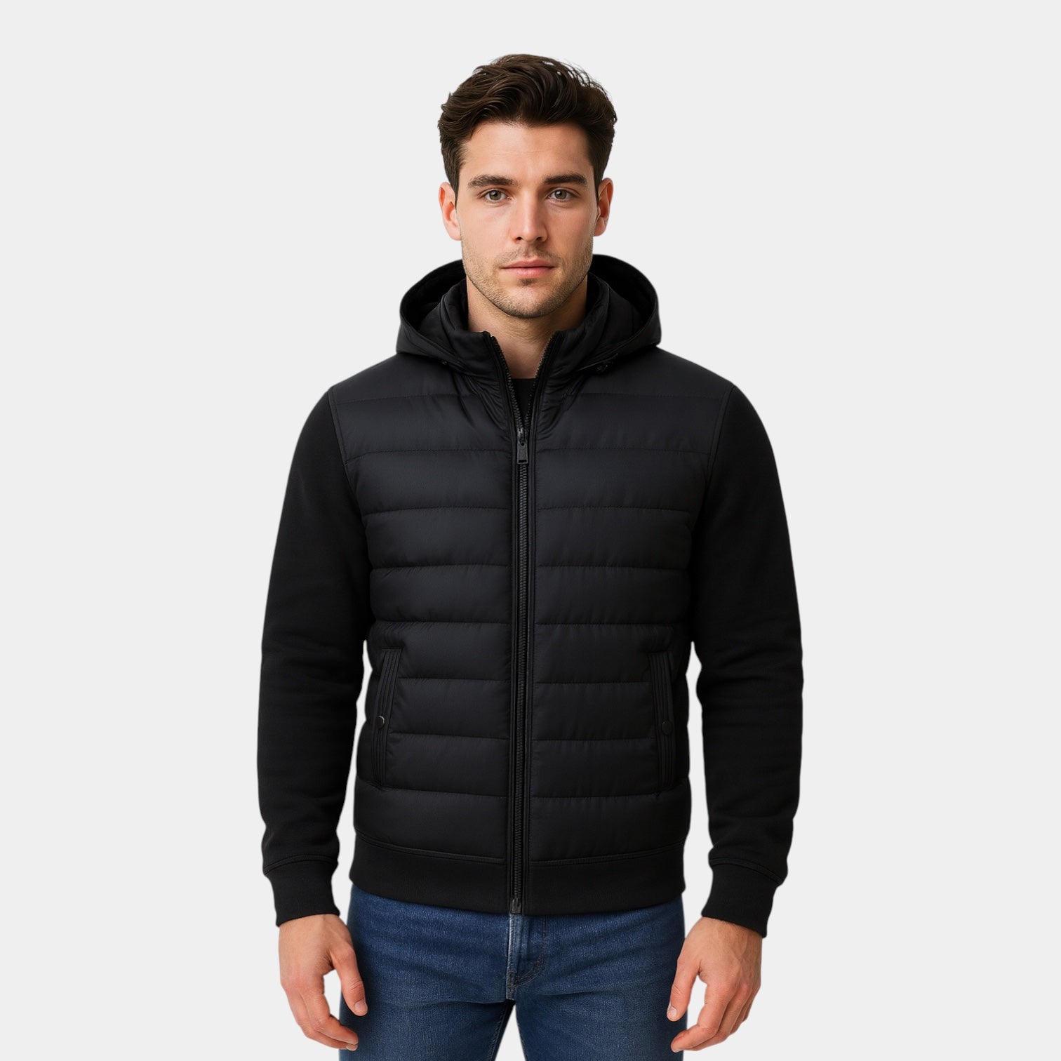 Vintares | Hybrid Puffer Parka Jacket for Men