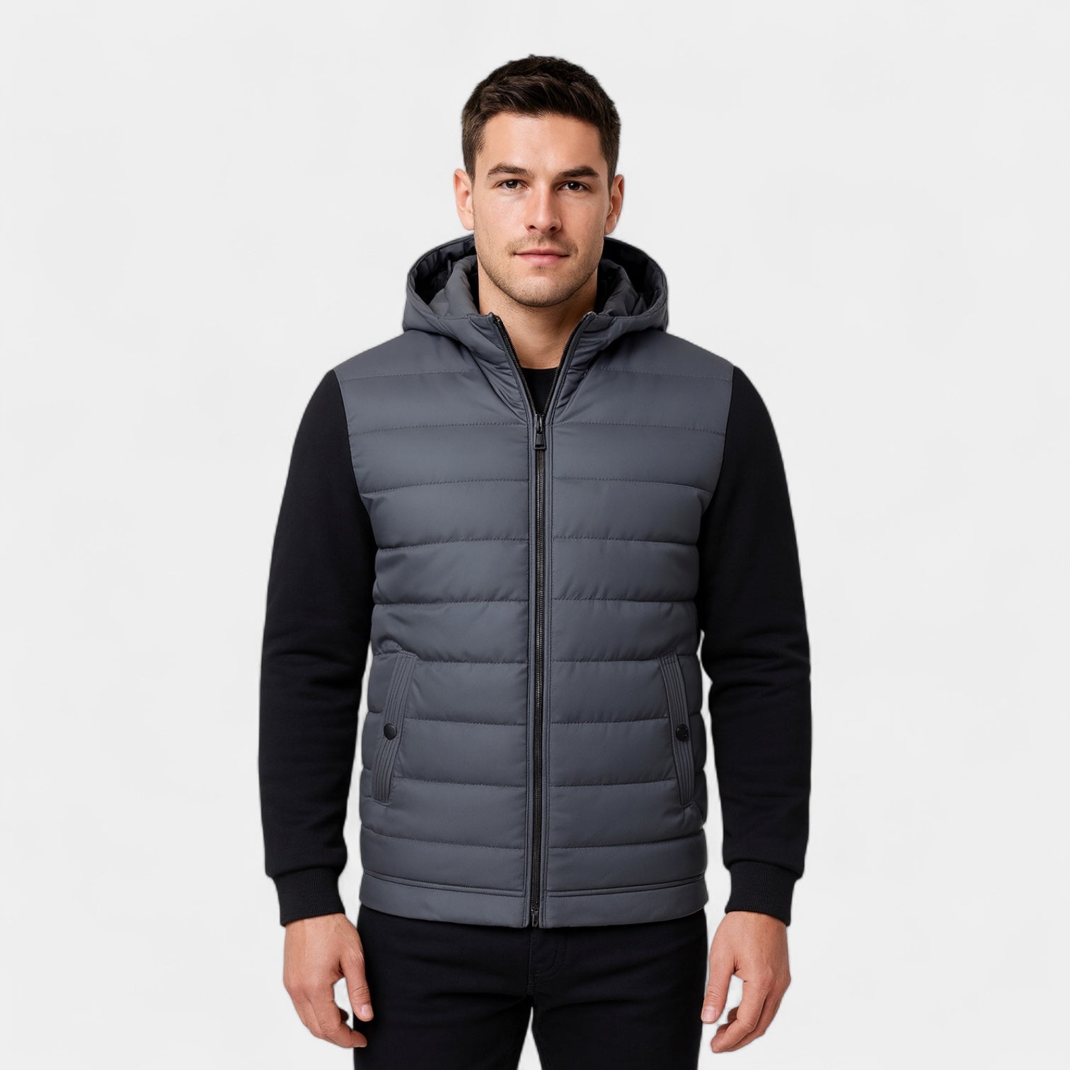 Vintares | Hybrid Puffer Parka Jacket for Men