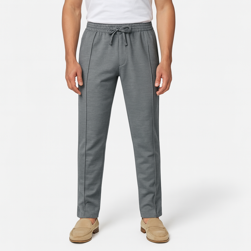 Vintares | Casual Pleated Joggers for Men - Slim Fit