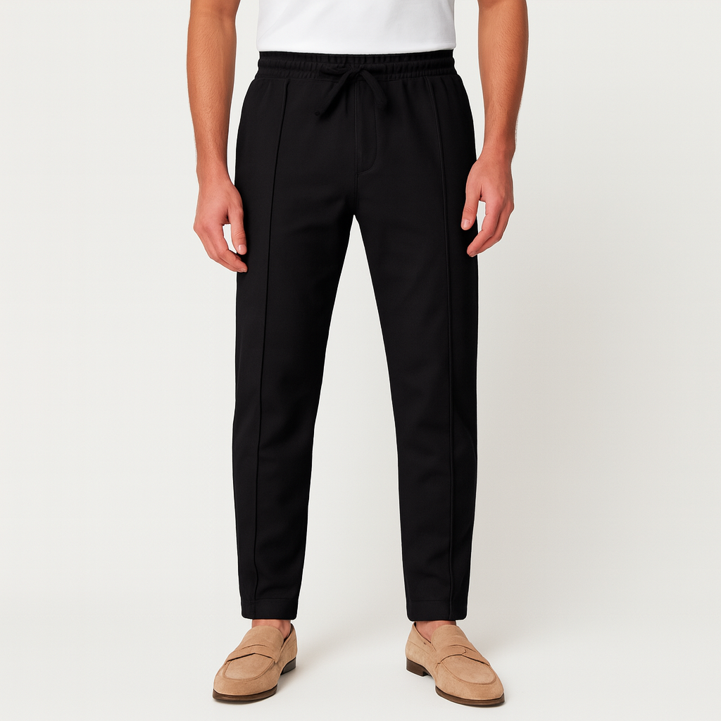 Vintares | Casual Pleated Joggers for Men - Slim Fit