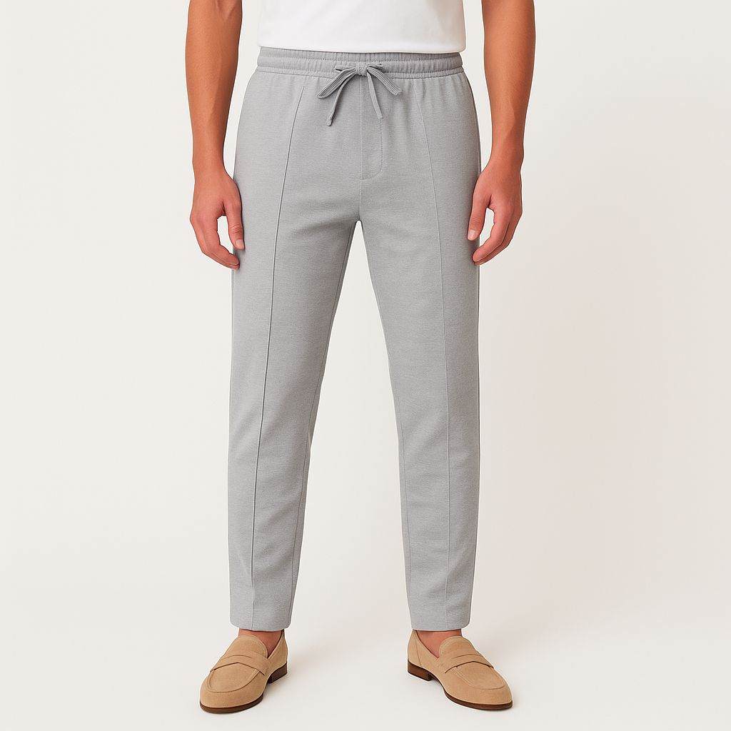 Vintares | Casual Pleated Joggers for Men - Slim Fit