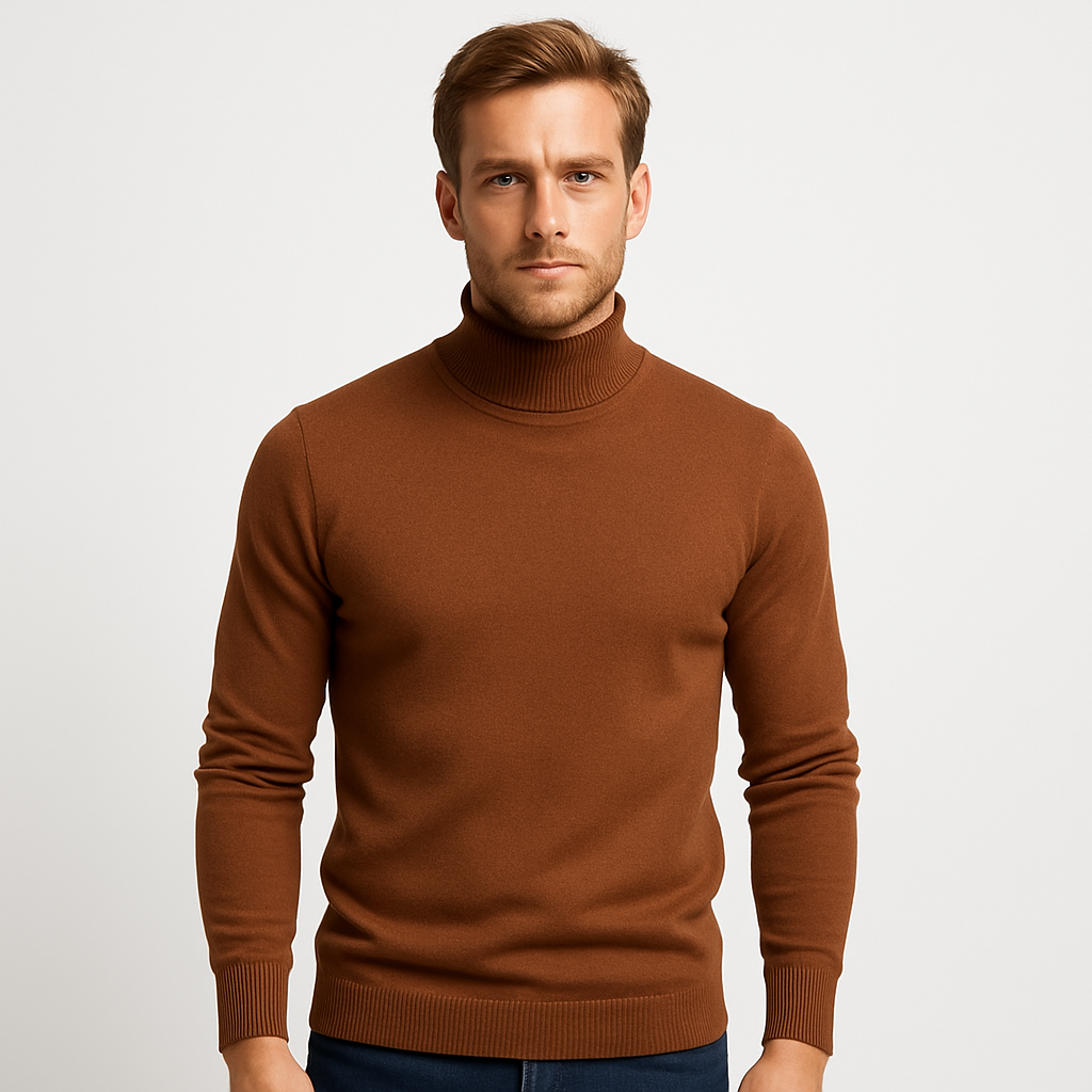 Vintares | Ribbed Turtleneck Sweater for Men