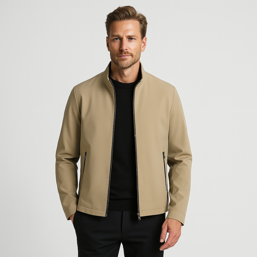 Vintares | Lightweight Windbreaker for Men - Water-Resistant Bomber Jacket