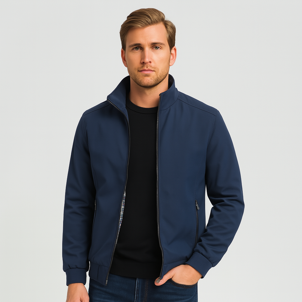 Vintares | Bomber Jacket for Men - Water-Resistant & Windproof