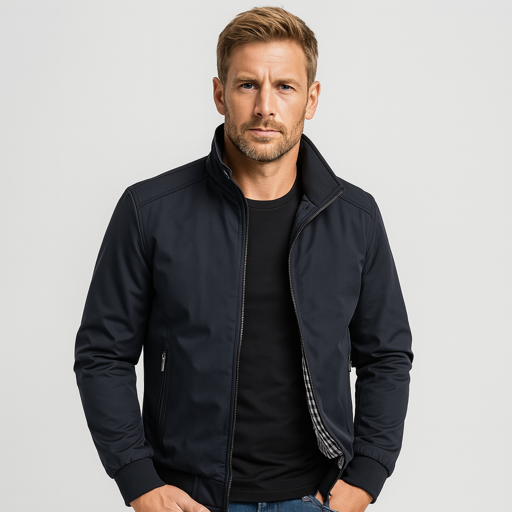 Vintares | Bomber Jacket for Men - Water-Resistant & Windproof