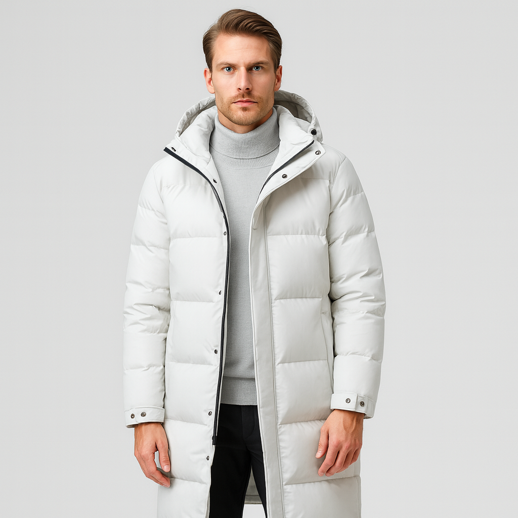 Vintares | Long Puffer Parka for Men - Waterproof and Windproof
