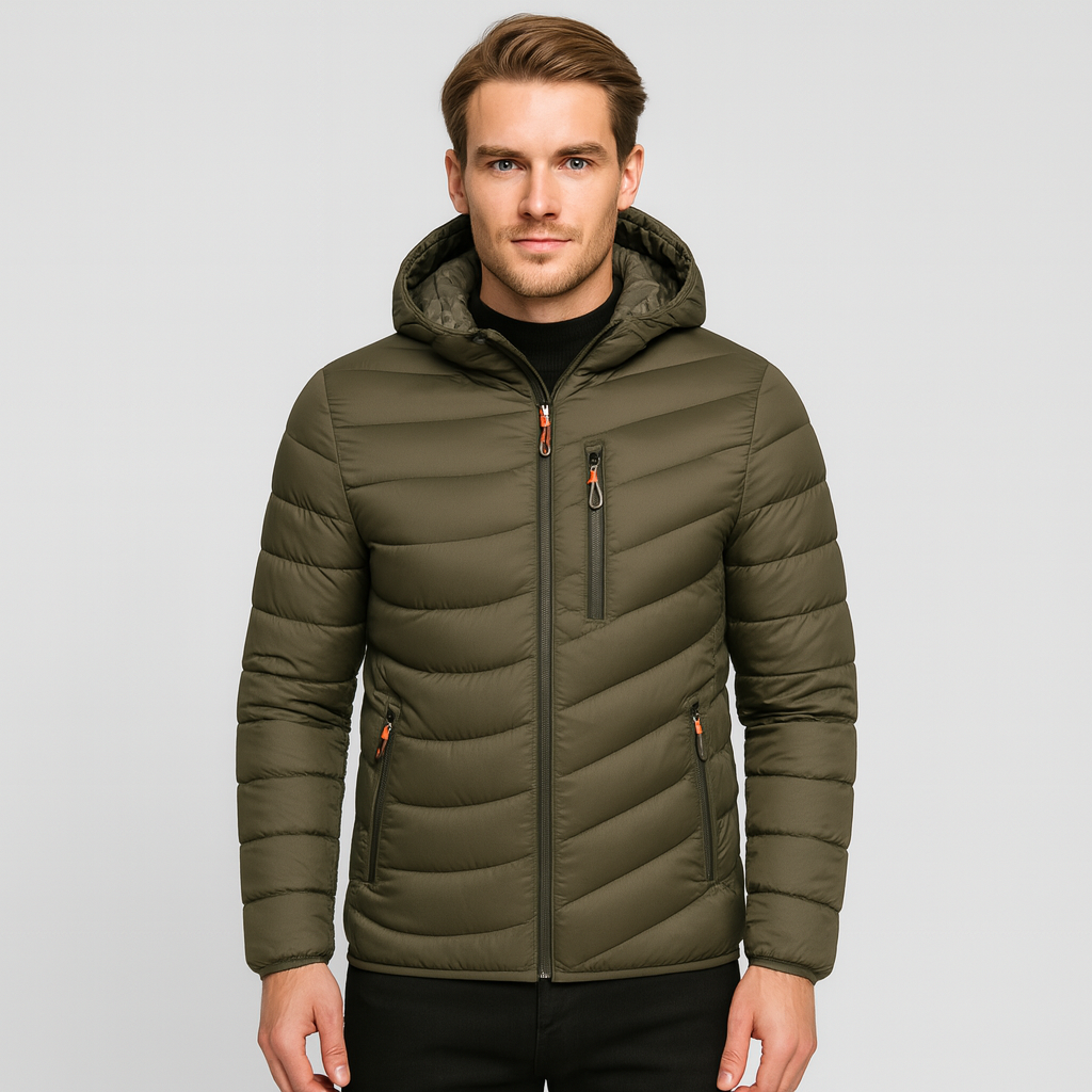 Vintares | Windbreaker Jacket for Men - Lightweight Waterproof Puffer