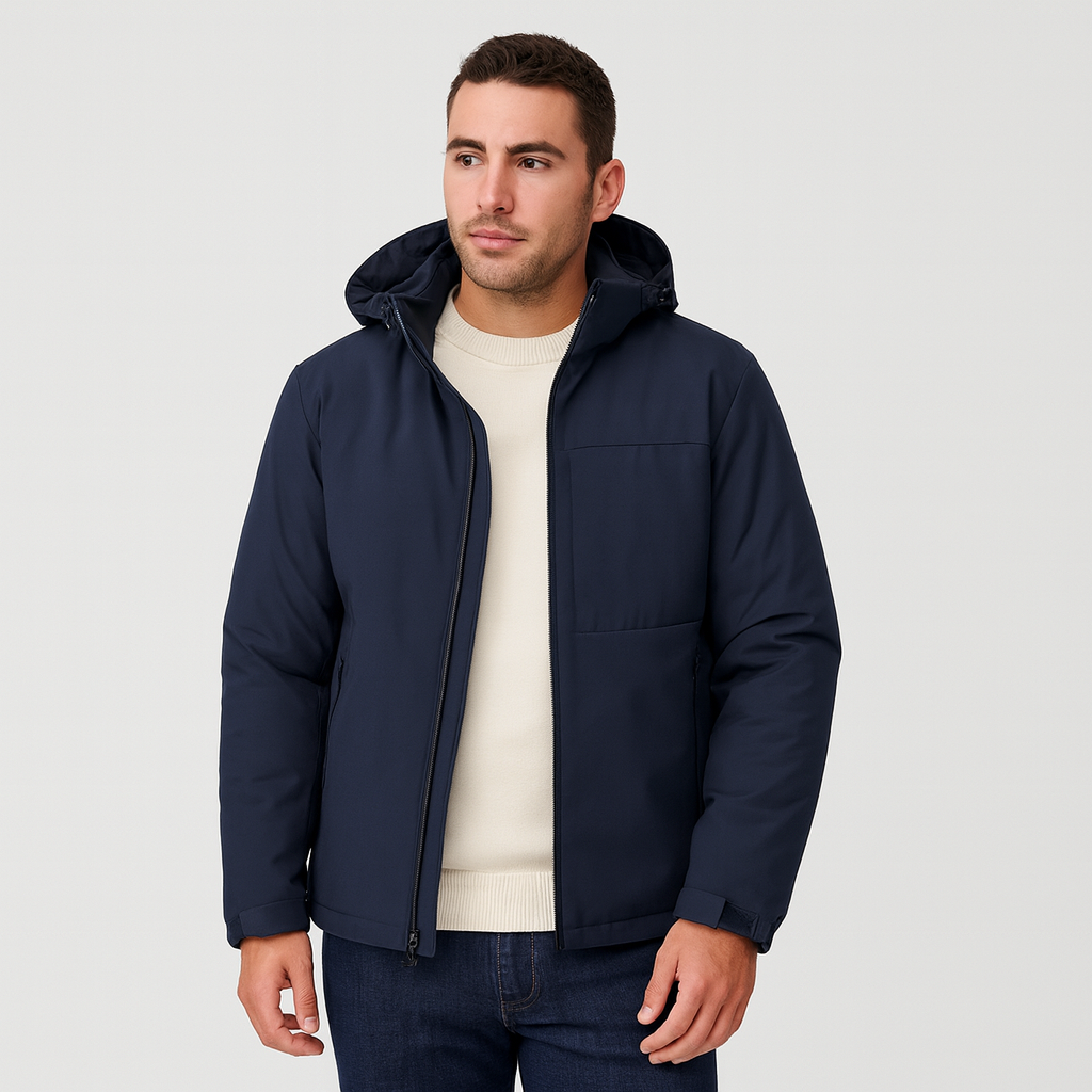 Vintares | Waterproof Hooded Winter Jacket for Men