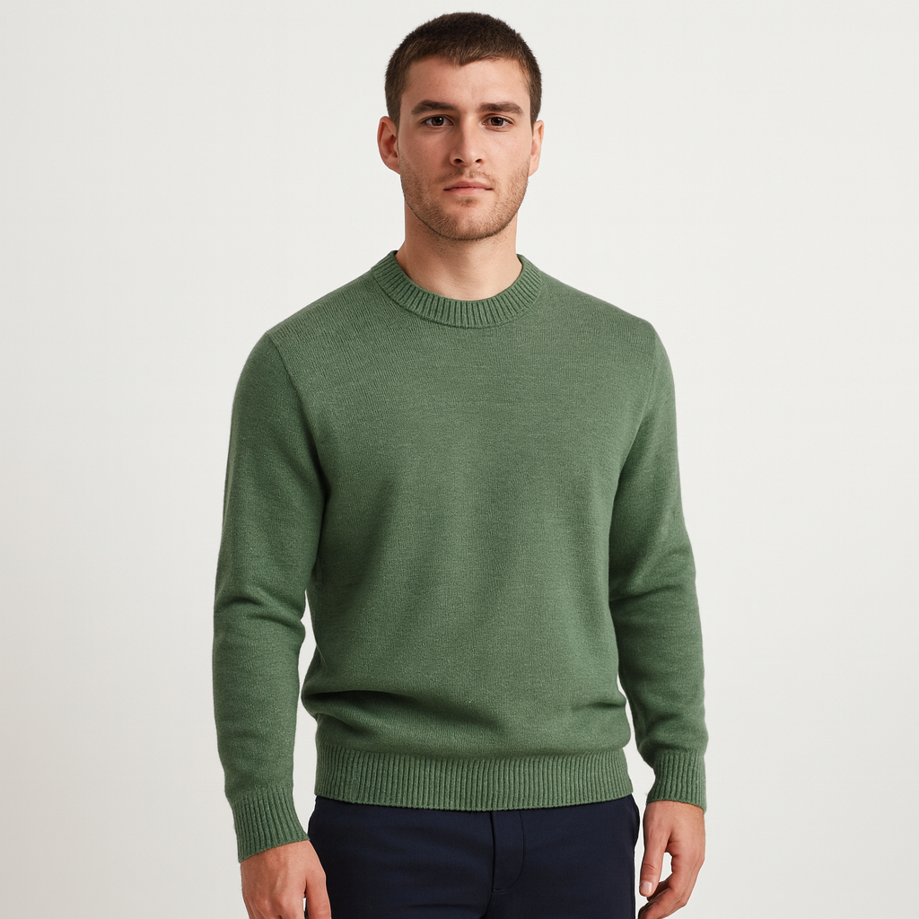 Vintares | Classic Knit Crew Neck Sweater for Men
