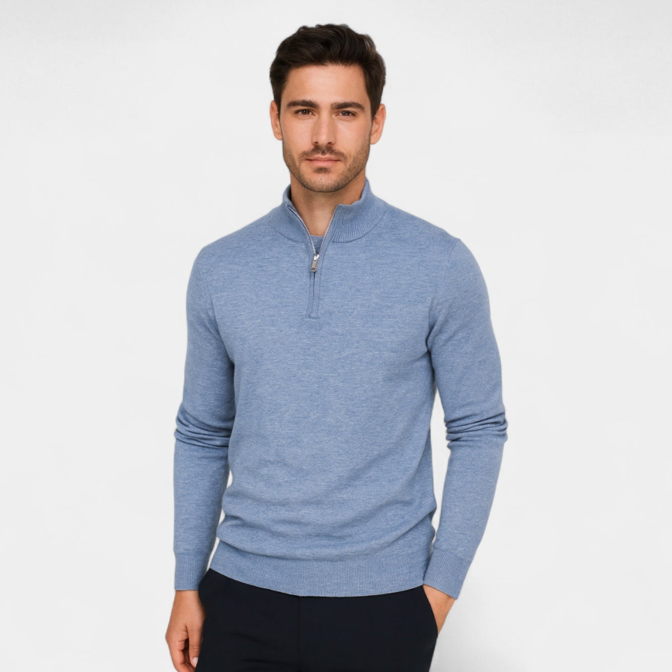 Vintares | Business Half-Zip Jumper for Men