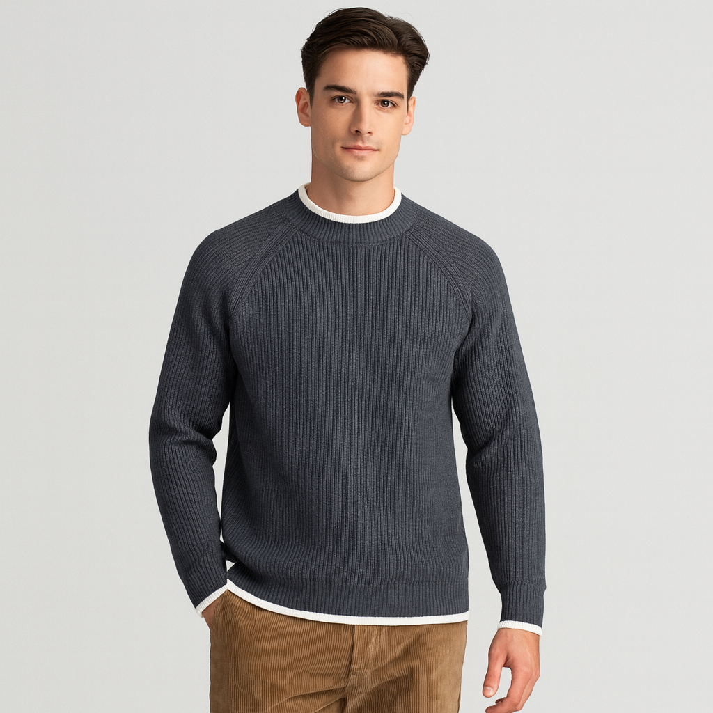 Vintares | Mock Neck Sweater for Men