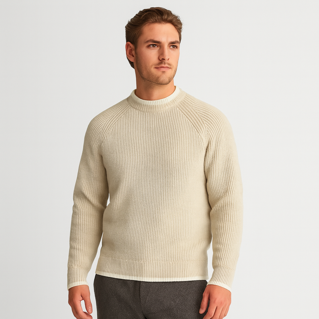 Vintares | Mock Neck Sweater for Men