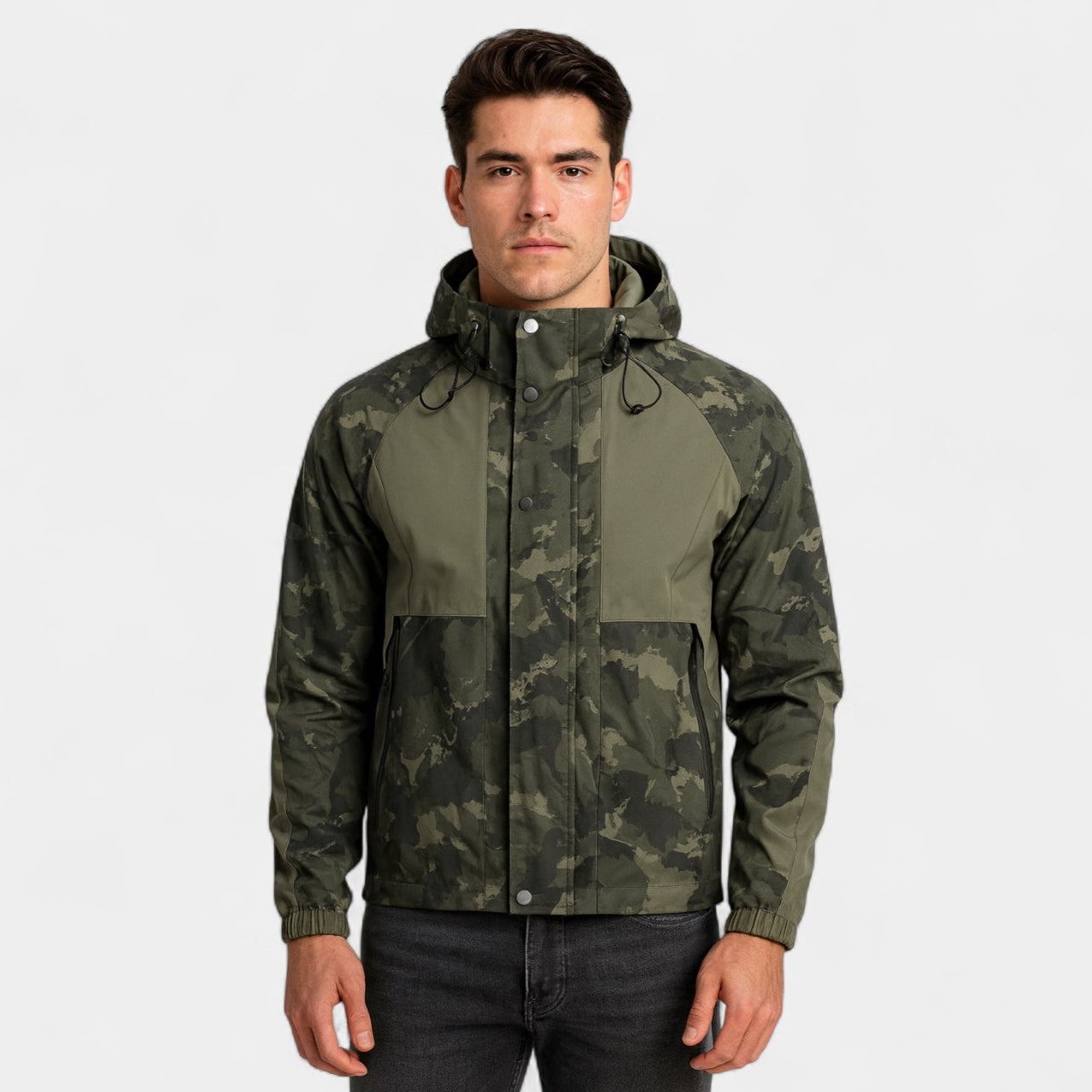 Vintares | Camo Windbreaker Jacket for Men