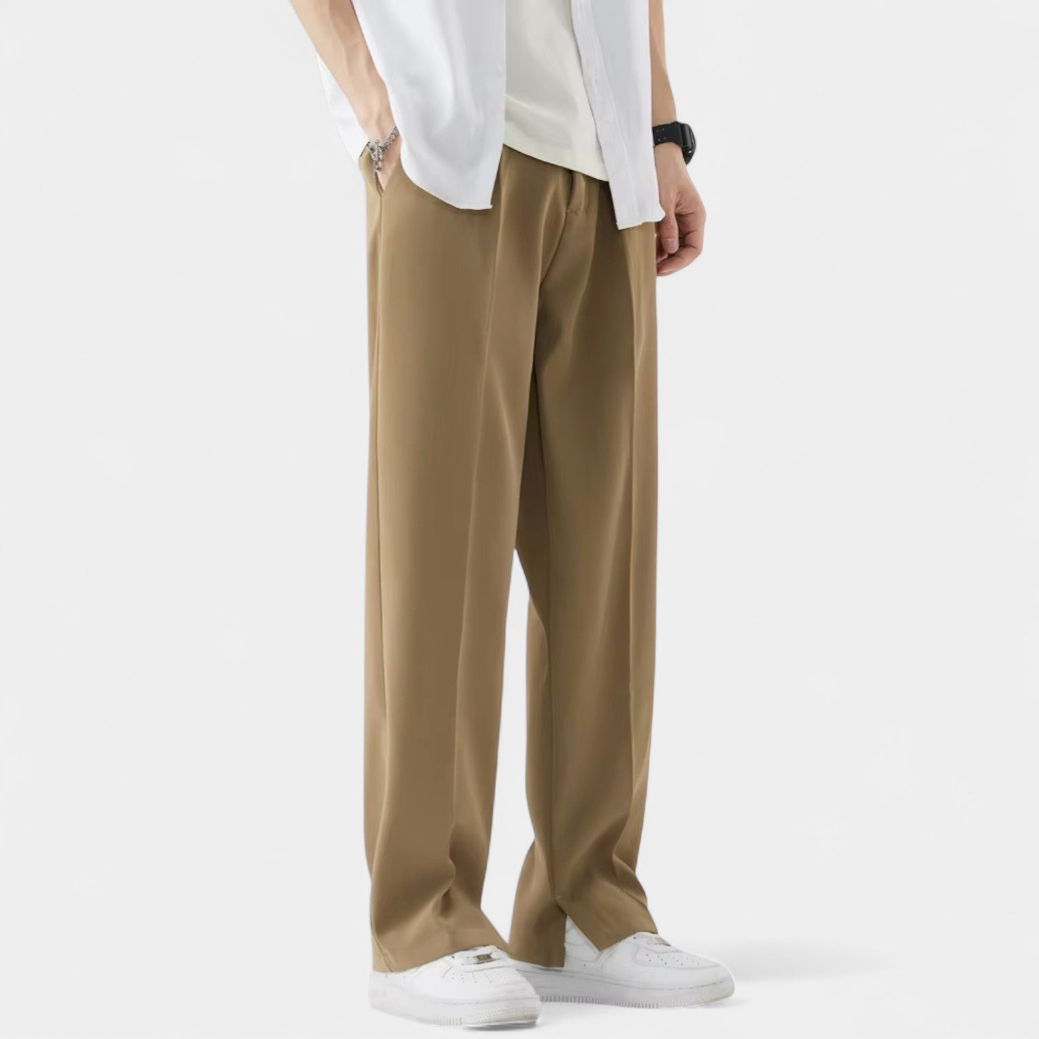 Vintares | Trousers with Straight Wide Legs for Men
