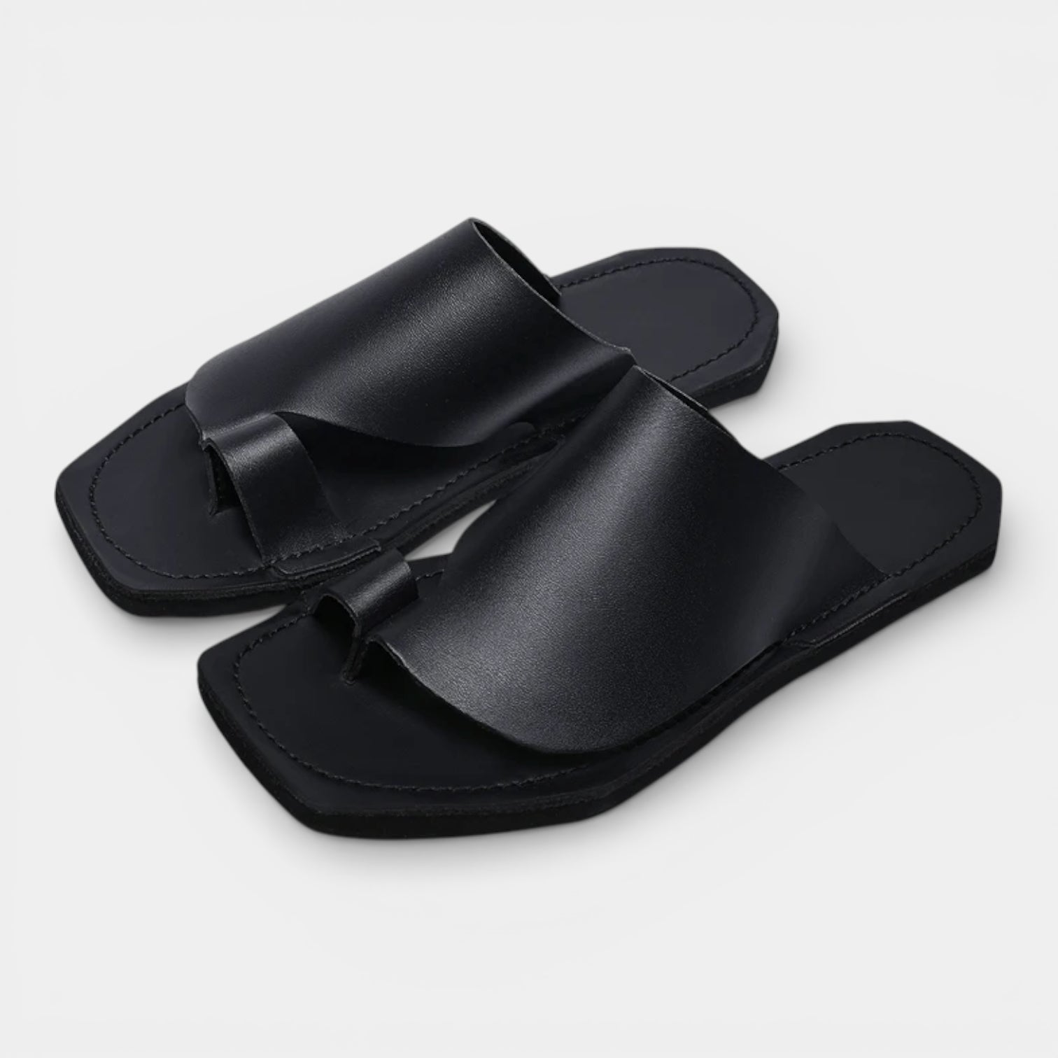Vintares | Men’s Open Toe Slip-On Sandals with Wide Strap