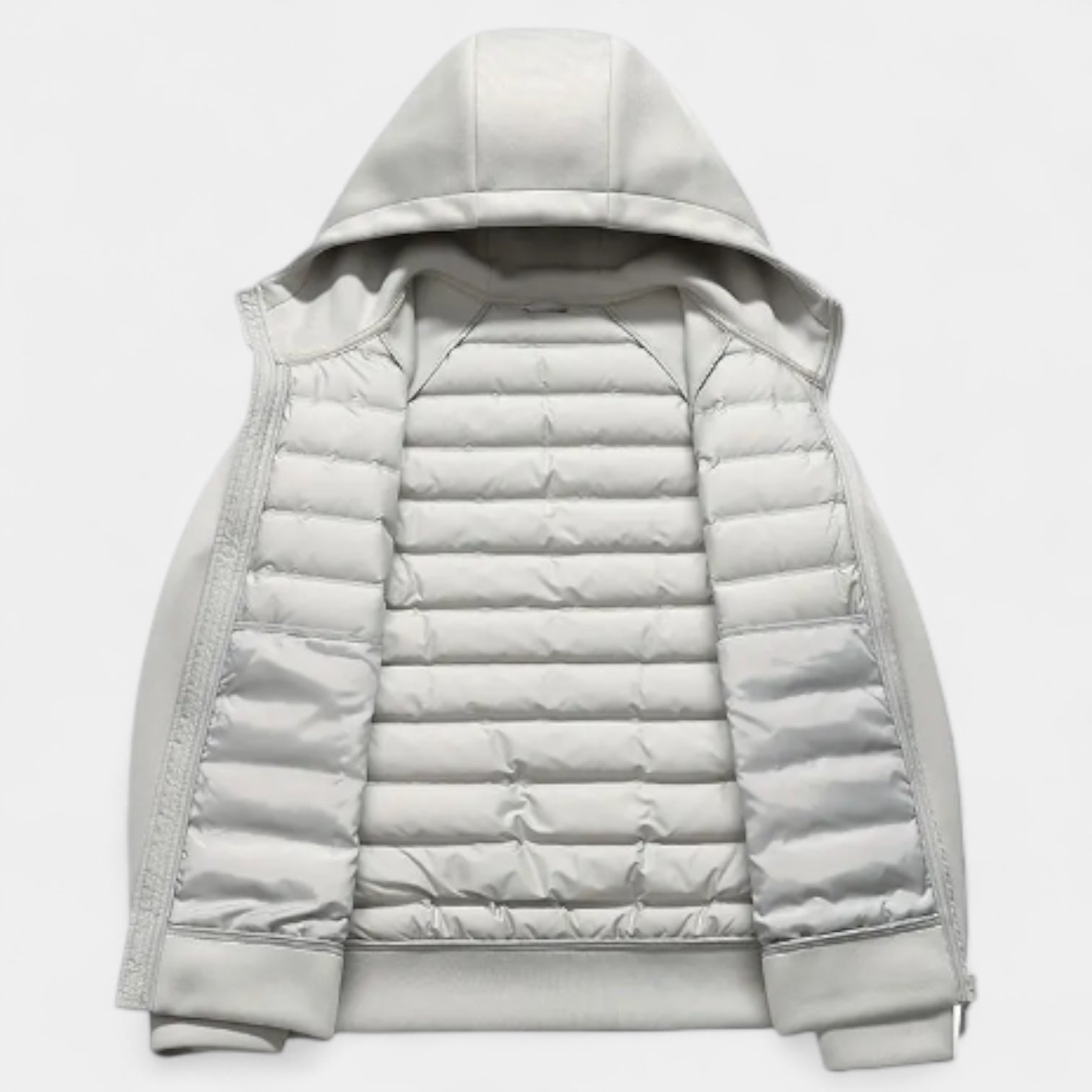 Vintares | Lightweight Down Puffer Jacket - Softshell with Hood
