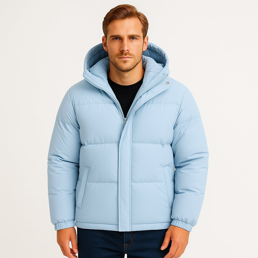 Vintares | Puffer Jacket with Hood for Men