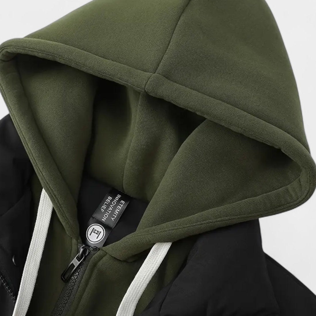 Vintares | Layered Hooded Puffer Jacket for Men