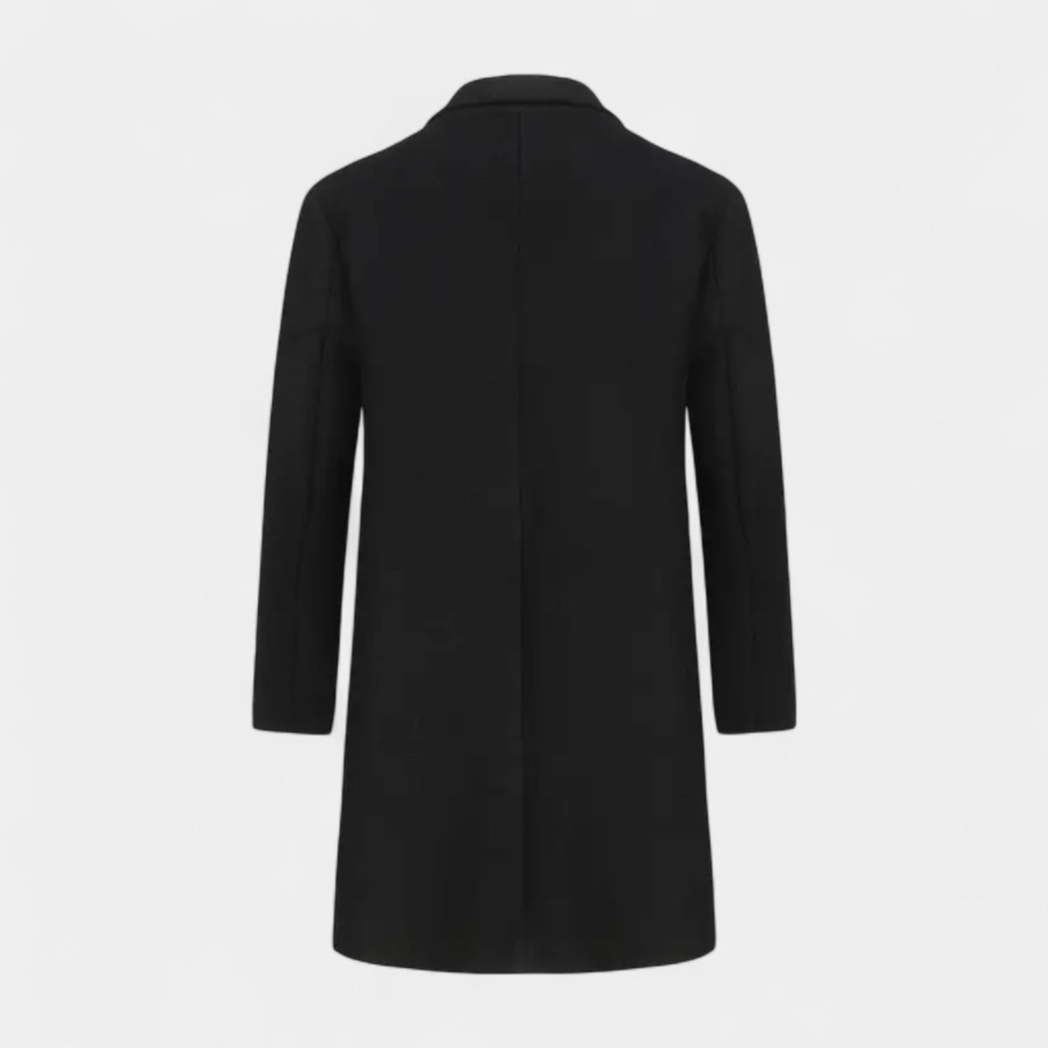 Vintares | Double-Breasted Long Coat for Men