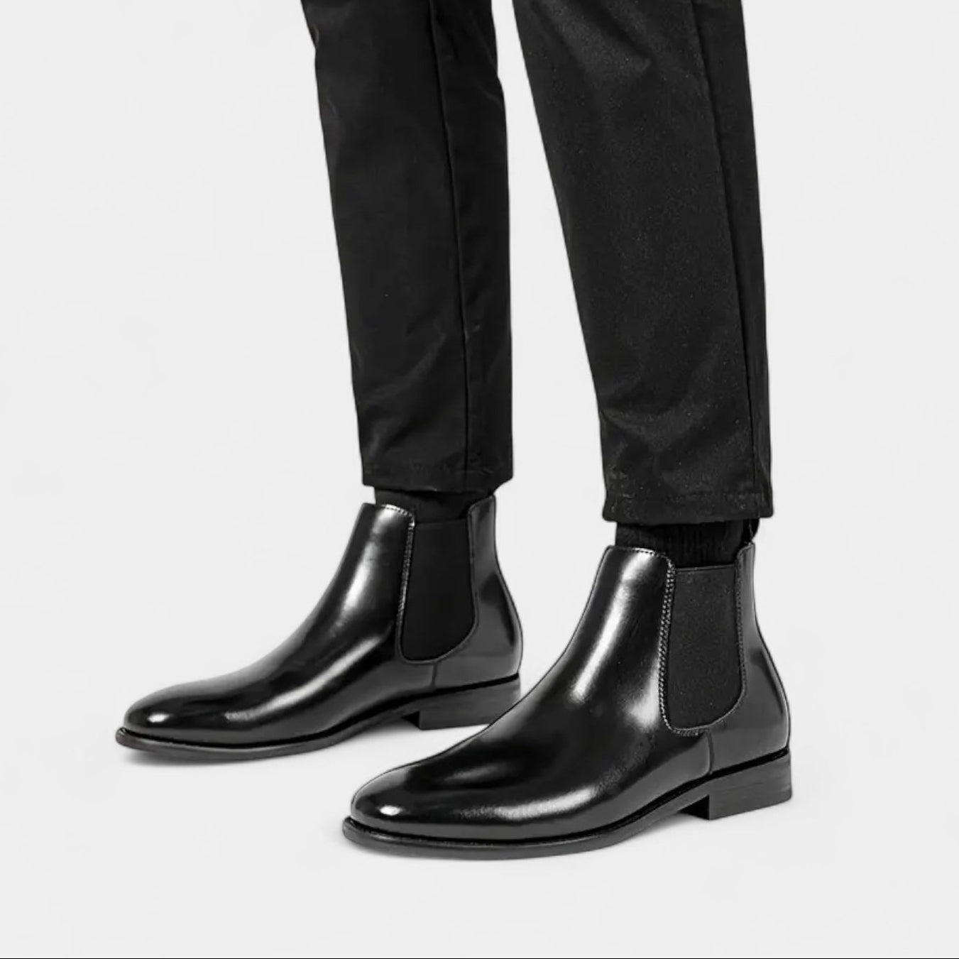 Vintares | Leather Cheslea Boots for Men