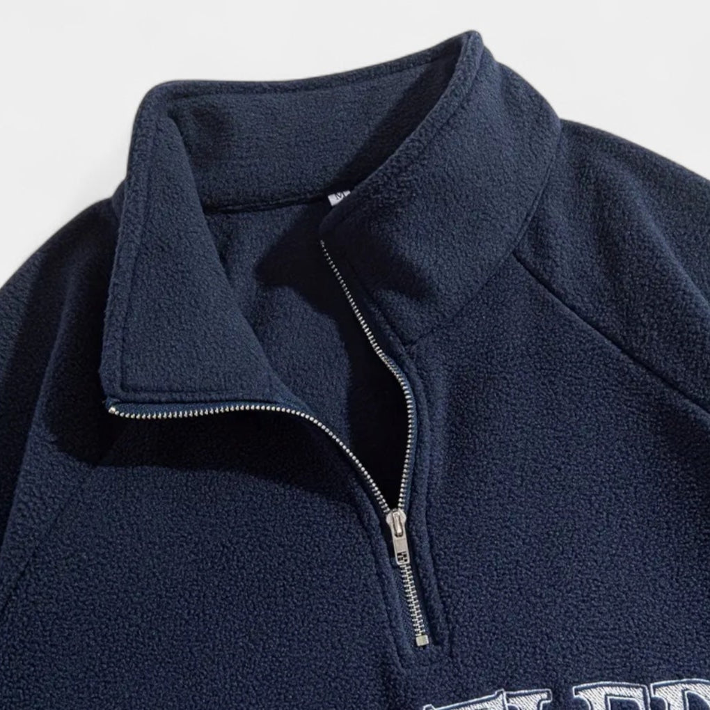 Vintares | Fleece Half-Zip Sweater for Men