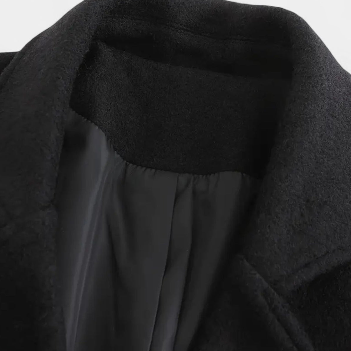 Vintares | Double-Breasted Long Coat for Men
