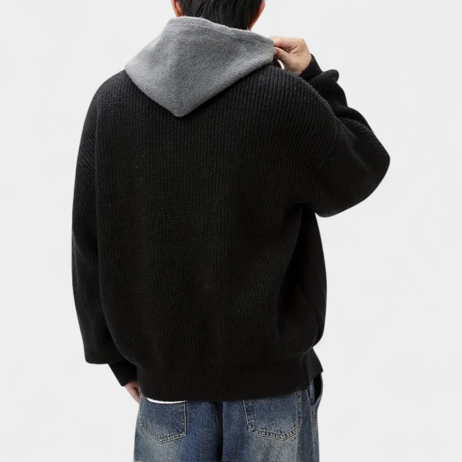 Vintares | Zip-Up Cardigan Hoodie for Men