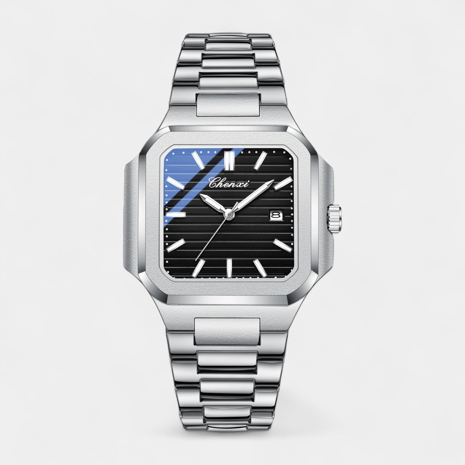Vintares | Men’s Square Stainless Steel Quartz Watch