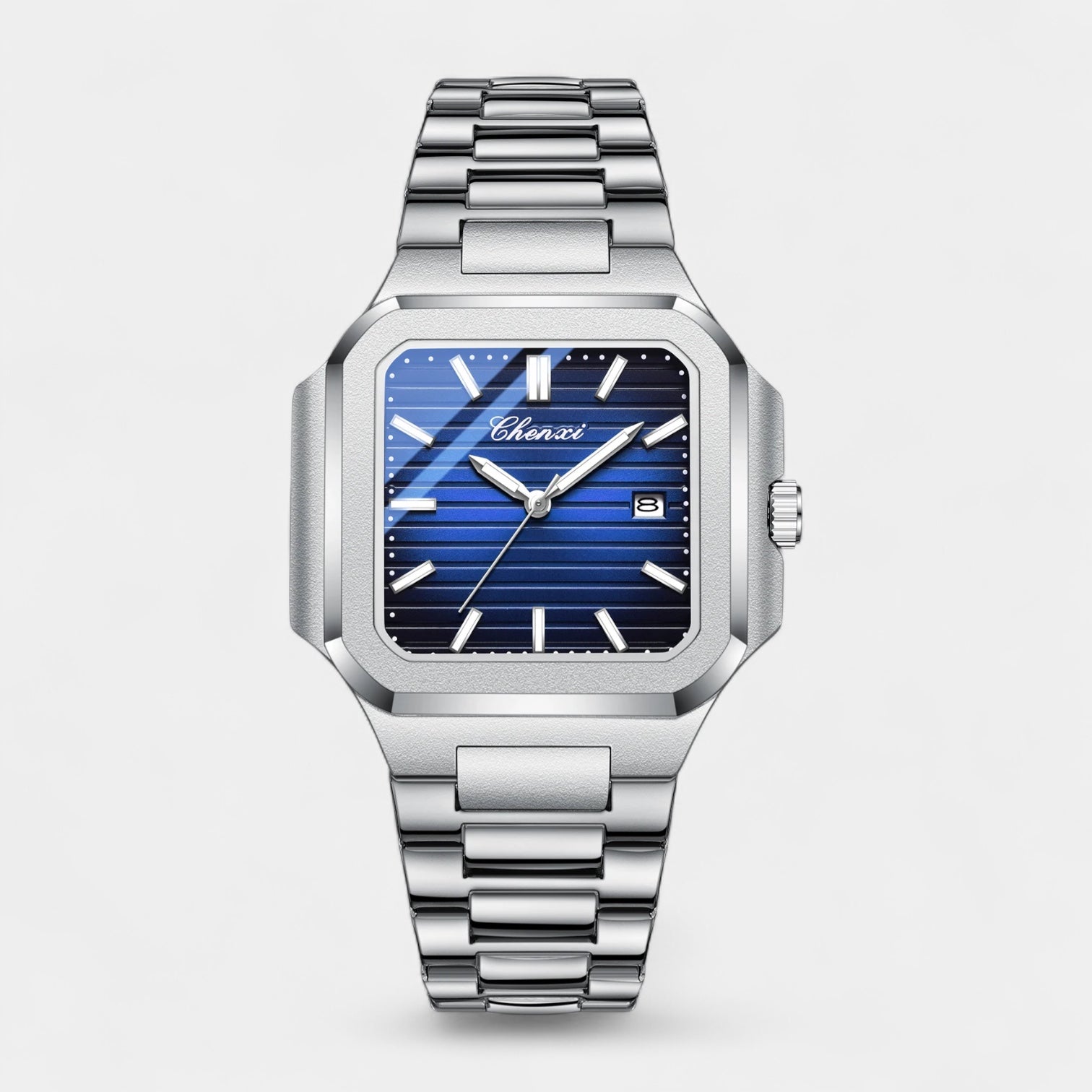 Vintares | Men’s Square Stainless Steel Quartz Watch
