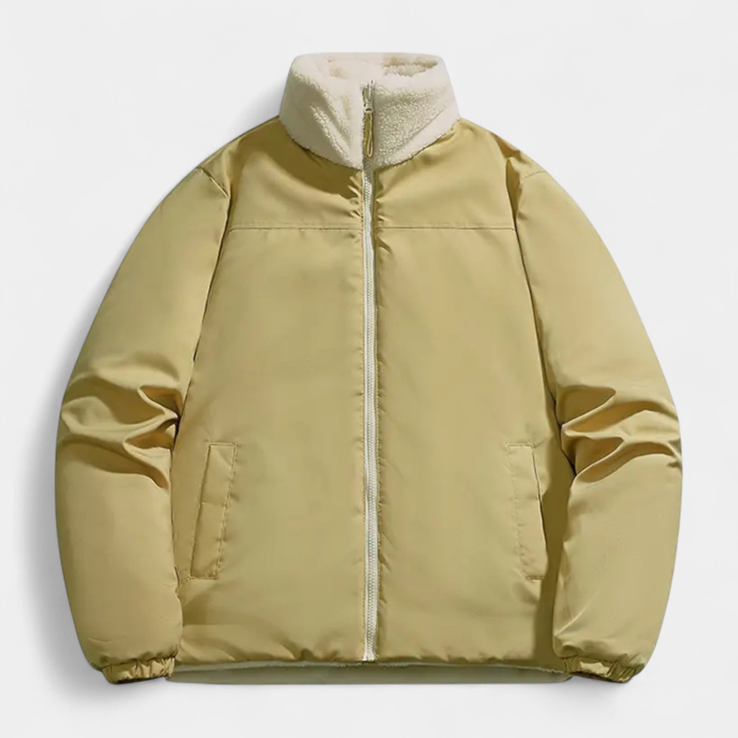 Vintares | Reversible Sherpa Puffer Jacket for Men