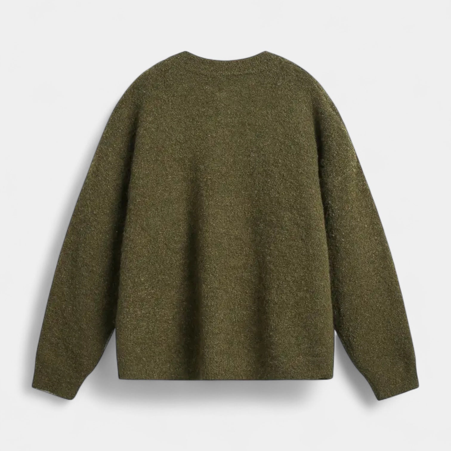 Vintares | Casual Long-Sleeve Henley Shirt in Wool