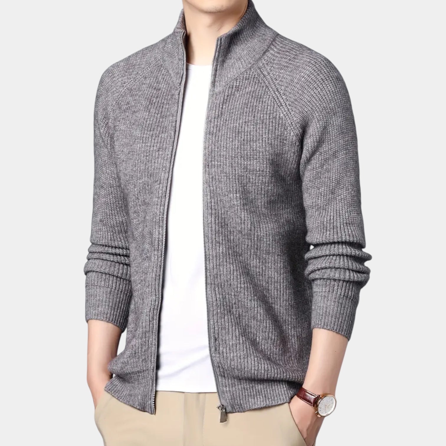 Vintares | Casual Knitted Cardigan for Men