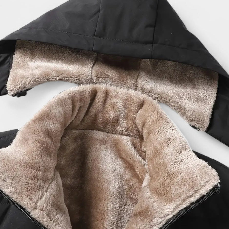 Vintares | Fleece Lined Winter Jacket for Men