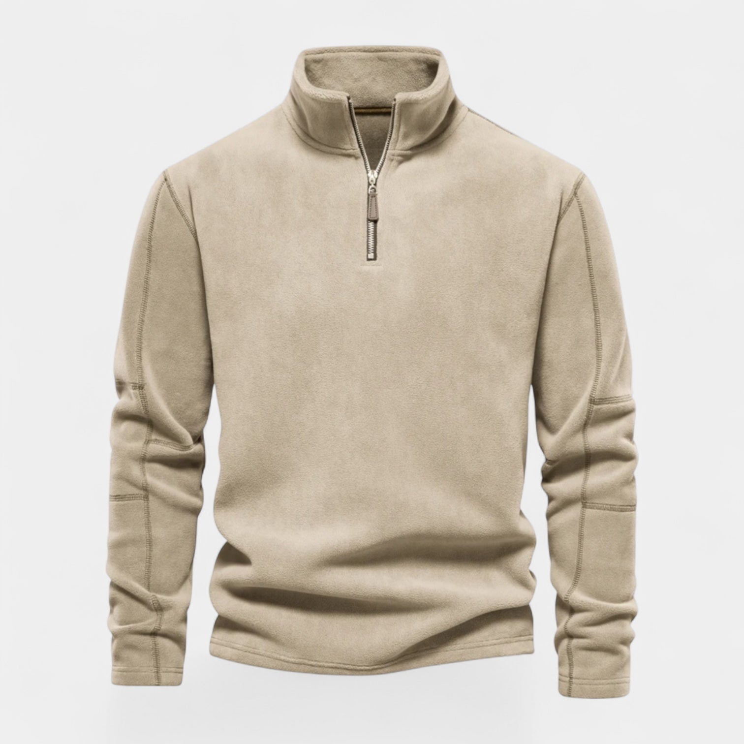 Vintares | Men's Fleece Sweater - Half-Zip Sweatshirt