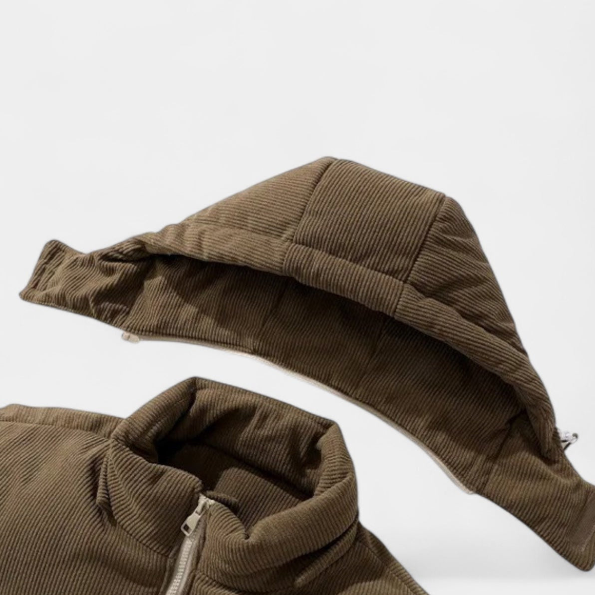 Vintares | Corduoroy Detail Winter Puffer for Men