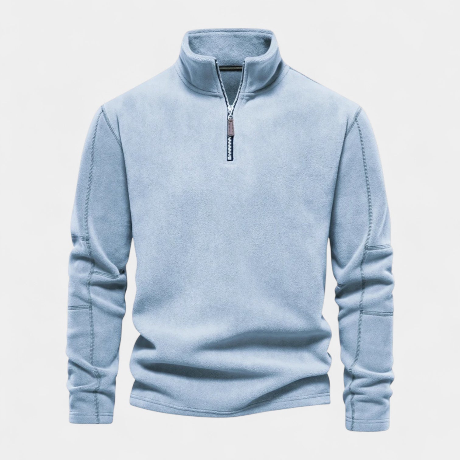 Vintares | Men's Fleece Sweater - Half-Zip Sweatshirt